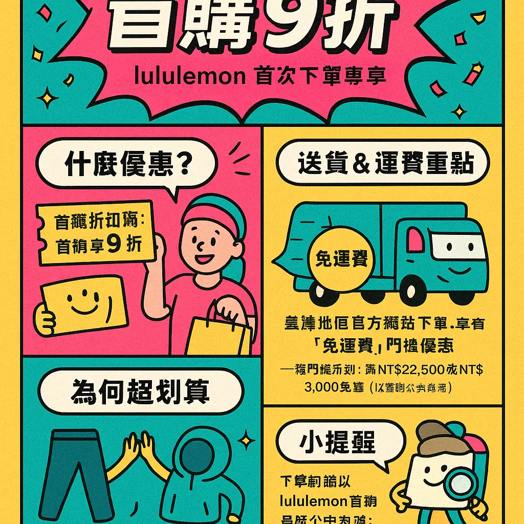 Lululemon 首 購 9 折 - 年末優惠